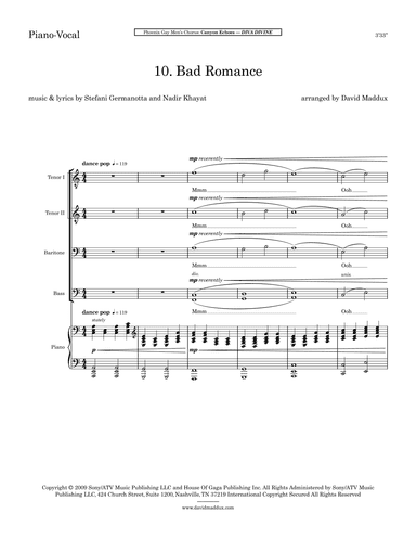 Bad Romance (arr. David Maddux)