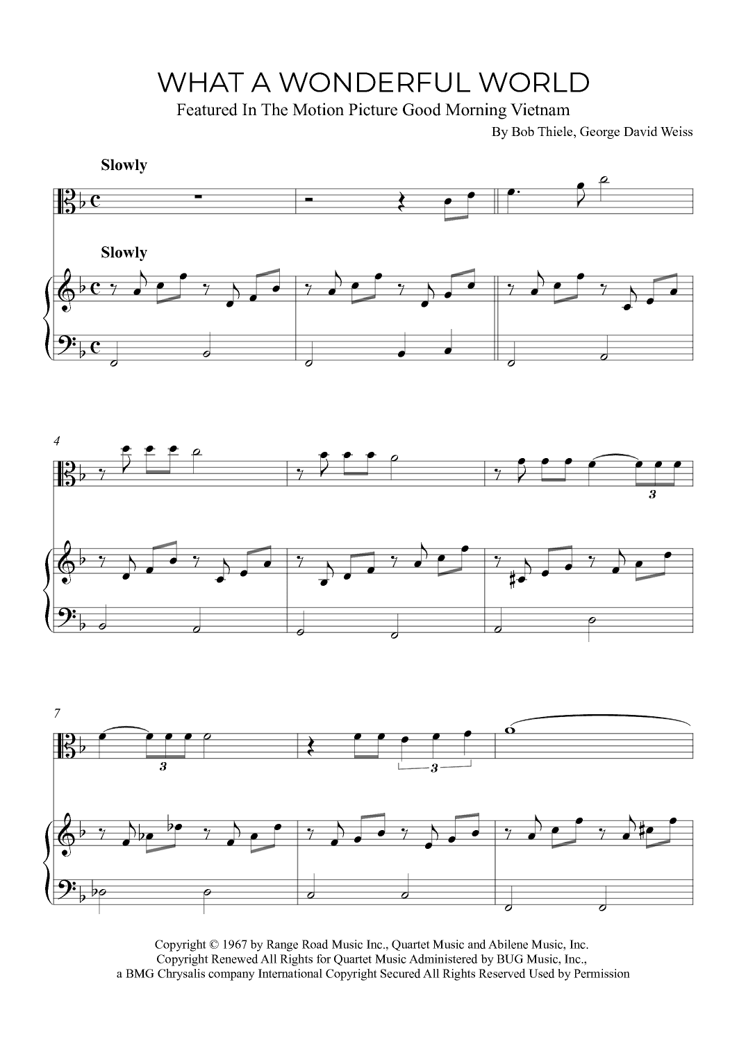 What A Wonderful World (arr. Alex Nunes Rodrigues)