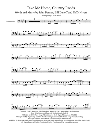 Take Me Home, Country Roads (arr. Kevin Busse)