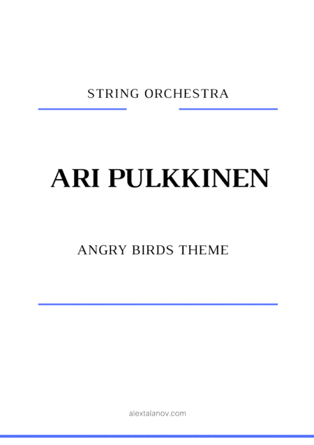 Angry Birds Theme (arr. Alex Talanov)