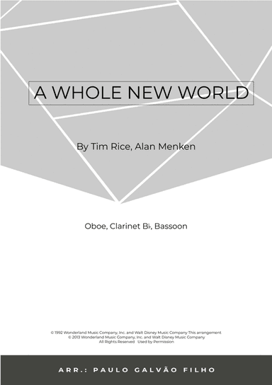 A Whole New World (arr. Paulo Galvão Filho)