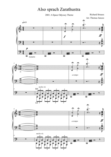 Thus Spoke Zarathustra (arr. Thomas Jancso)
