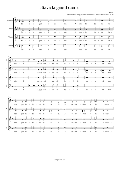 Where griping grief (D minor) (arr. Early Music Scores)