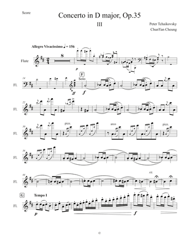 Concerto for Violin and Orchestra III - Allegro Vivacissimo (arr. ChunYan Cheung)