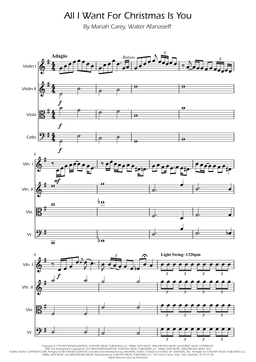 All I Want For Christmas Is You (arr. Ygor Nunes)