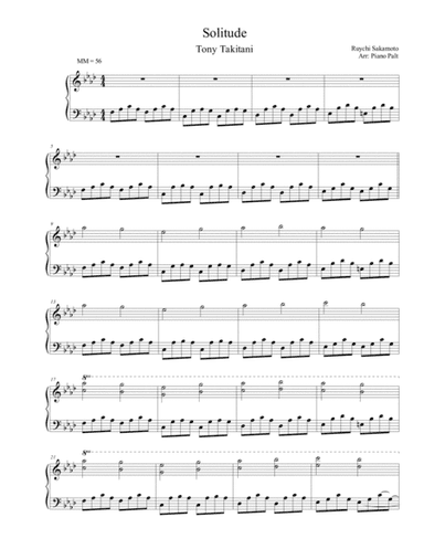 Solitude (arr. Piano Palt)
