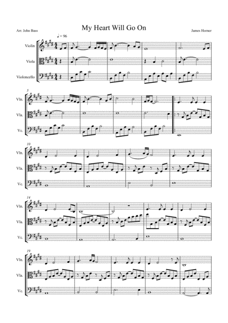 My Heart Will Go On (Love Theme from Titanic) (arr. John Bass - Music & Strings)