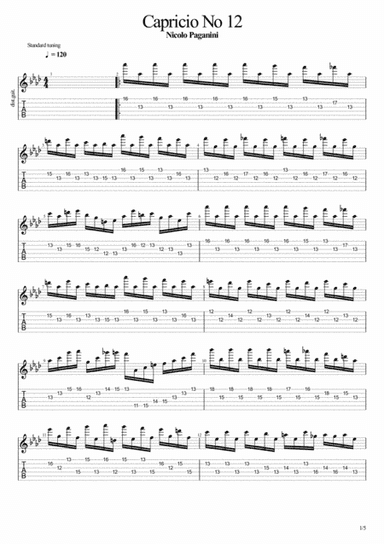 Capricio No 12 (arr. John Hurford)