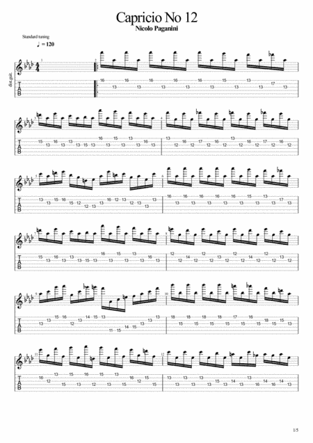 Capricio No 12 (arr. John Hurford)