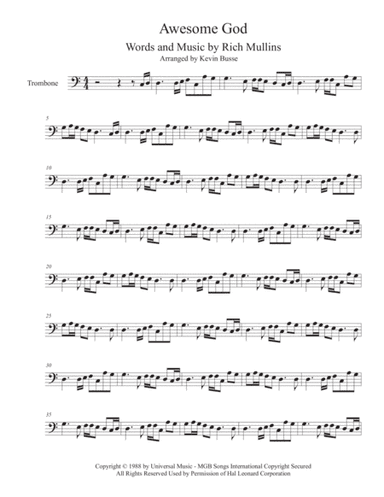 Awesome God (arr. Kevin Busse)