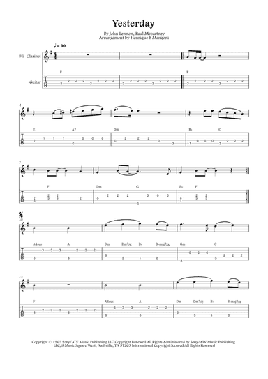 Yesterday (arr. Henrique F Mangoni)