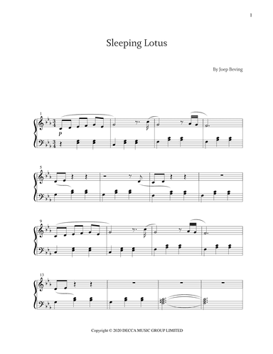 Sleeping Lotus (arr. Pablo Olivares)