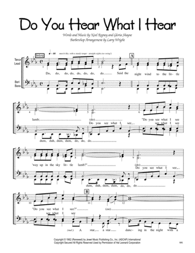Do You Hear What I Hear (arr. Larry Wright)