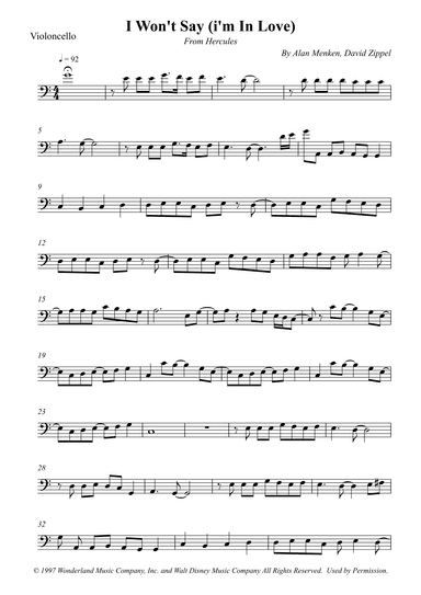 I Won't Say (i'm In Love) (arr. Wesley S. SIlva)