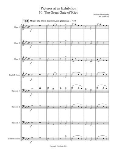 Pictures at an Exhibition 10. The Great Gate of Kiev (arr. Erik Cole)