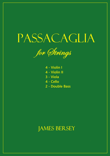 Passacaglia (for strings - score & parts)