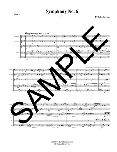 Symphony No. 6 - 2nd Movement for Brass Quintet (arr. Dorm 40 Music)