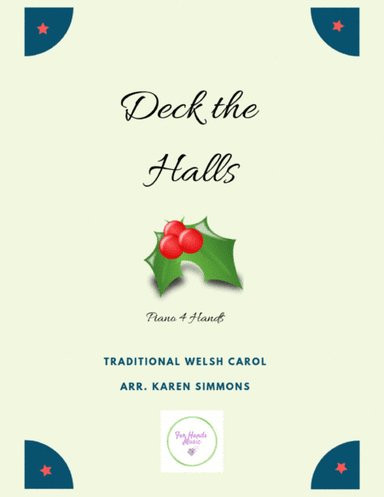 Deck the Halls (Piano Duet Four Hands) (arr. Karen Simmons)