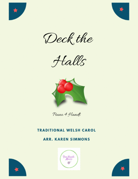 Deck the Halls (Piano Duet Four Hands) (arr. Karen Simmons)