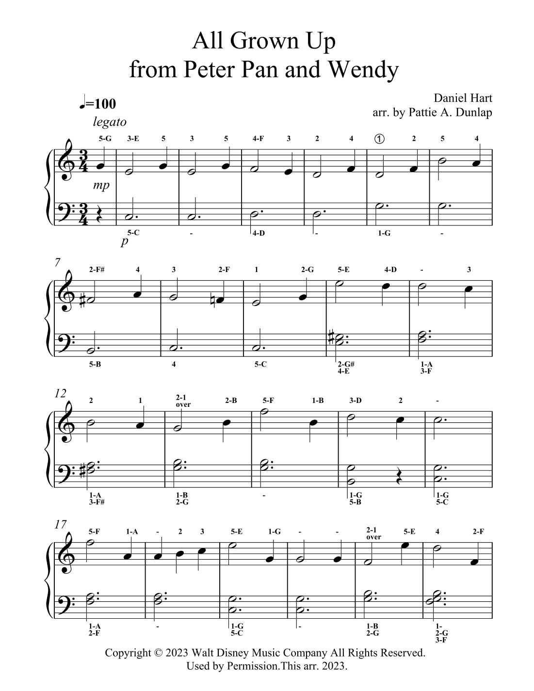 All Grown Up (arr. Pattie A. Dunlap)