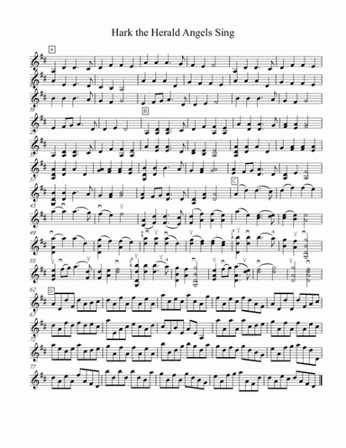 Hark The Herald Angels Sing - Solo Violin (arr. Hannah Strickland)