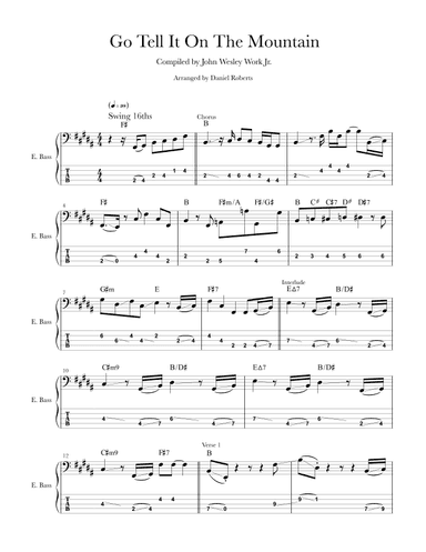 Go Tell It On The Mountain (arr. Daniel Roberts)