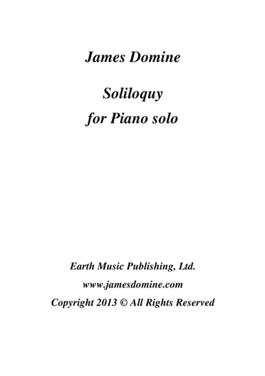 Soliloquy for Piano Solo