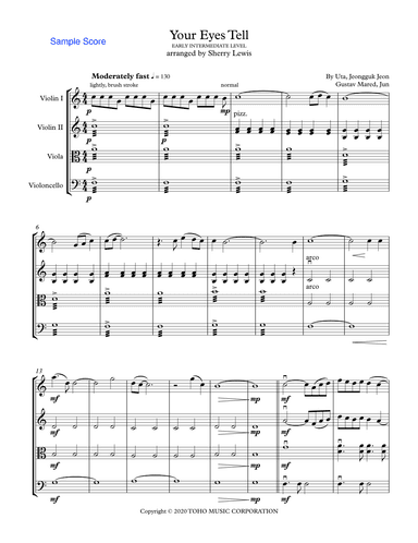 Your Eyes Tell (arr. Sherry Lewis)