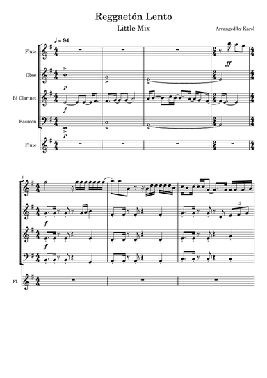 Reggaeton Lento (little Mix Remix) (arr. Karol Niklas)