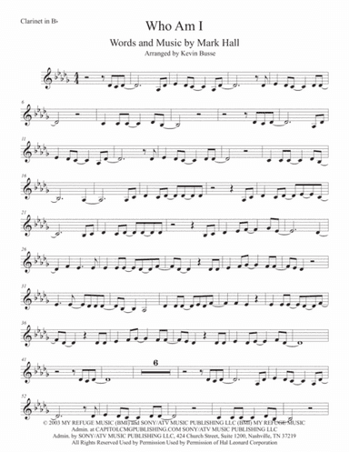 Who Am I (arr. Kevin Busse)