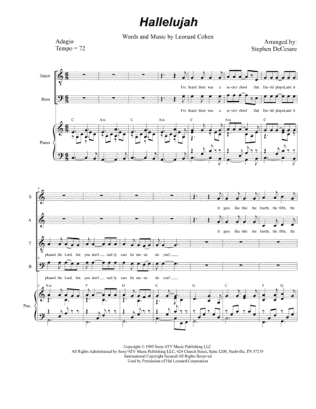 Hallelujah (arr. Stephen DeCesare)