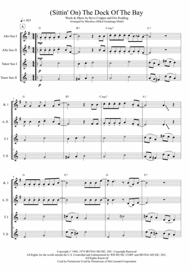 (Sittin' On) The Dock Of The Bay (arr. Musikeo, Mikel Gaztanaga Marti)