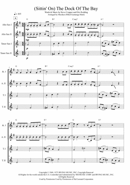 (Sittin' On) The Dock Of The Bay (arr. Musikeo, Mikel Gaztanaga Marti)