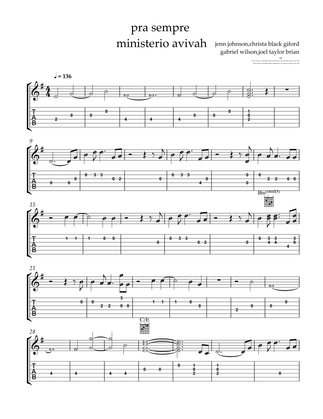 Forever (we Sing Hallelujah) (arr. by ezequiel)
