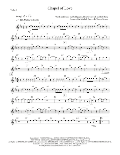 Chapel Of Love (arr. Mitchell Drury)