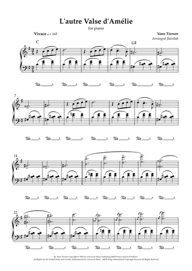 L'autre Valse D'amelie (arr. Jhavilah)