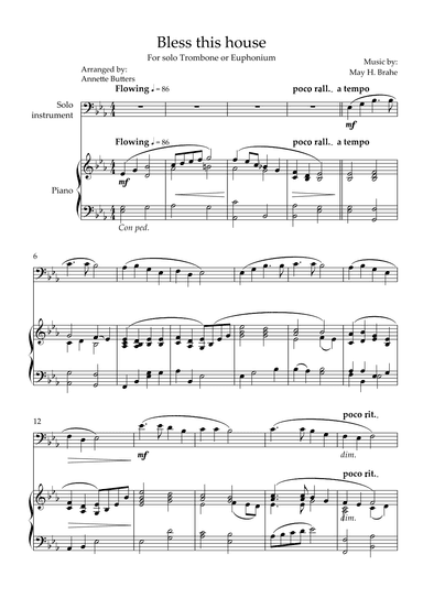 Bless This House (arr. Annette Butters)