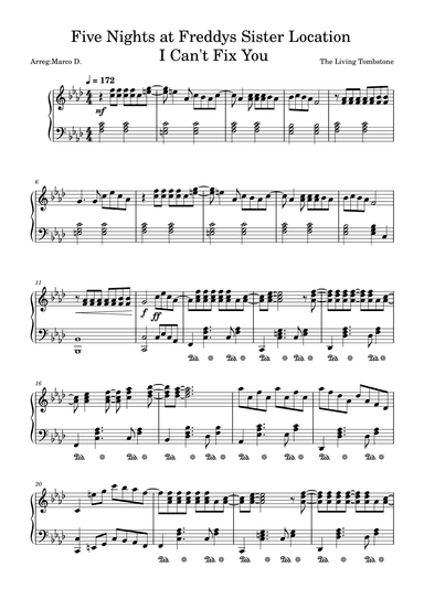 I Can't Fix You (arr. Marco D.)