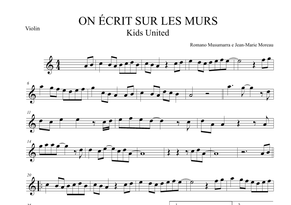 On Ecrit Sur Les Murs (arr. Leo Silva)