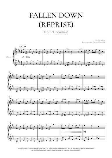 Fallen Down (arr. Pedro Merendi)