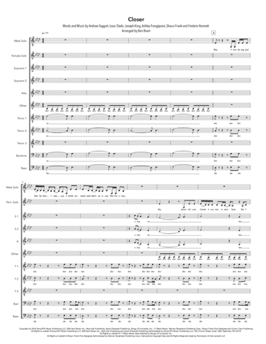 Closer (arr. Ben Bram)