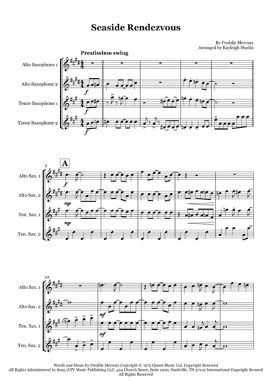 Seaside Rendezvous (arr. Kayleigh Huelin)
