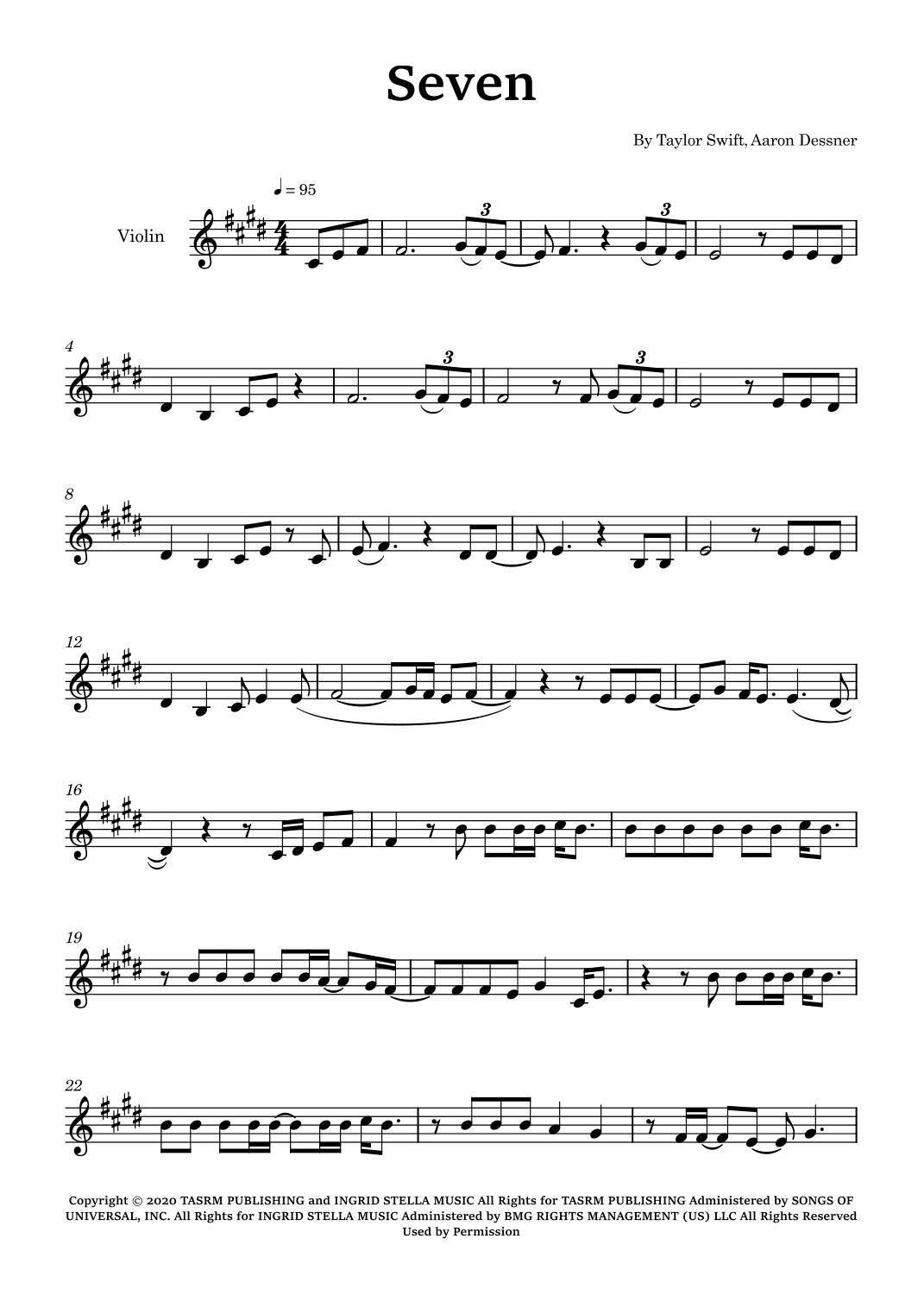 Seven (arr. Glauco Fernandes)