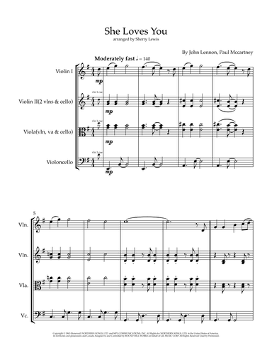 She Loves You (arr. Sherry Lewis)