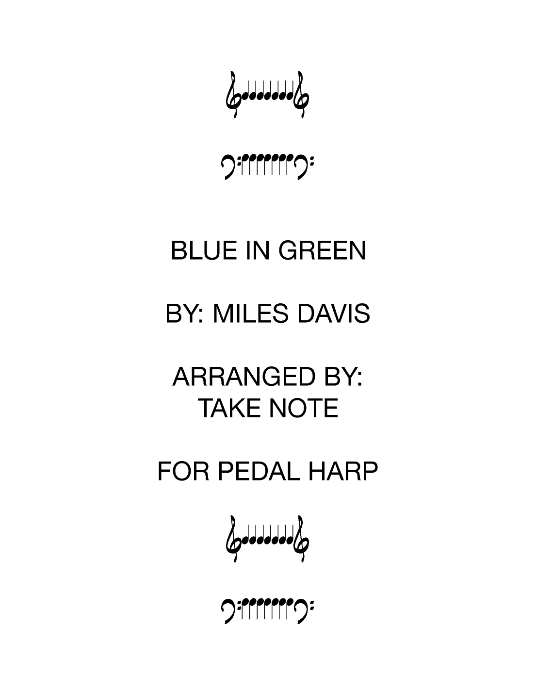 Blue In Green (arr. Take Note)