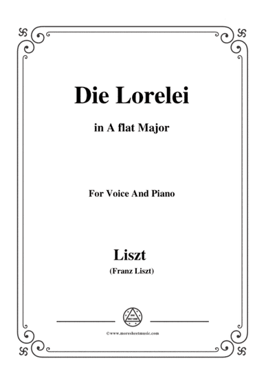 Liszt-Die Lorelei in A flat Major,for Voice and Piano (arr. MSM)