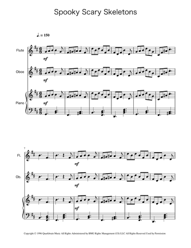 Spooky Scary Skeletons (arr. Ygor Nunes)