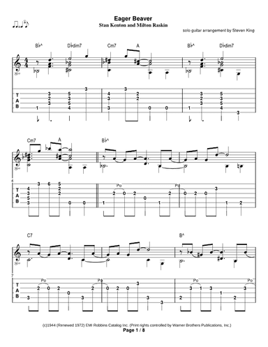Eager Beaver (arr. Steven Michael King)