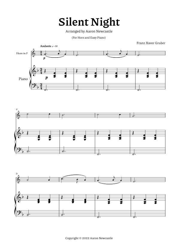Silent Night (arr. Aaron Newcastle)