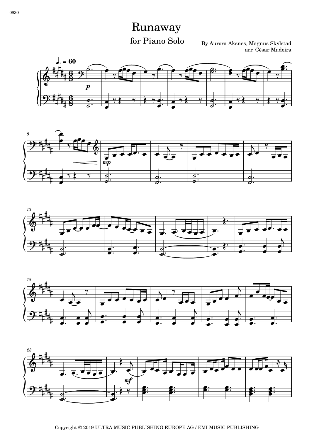Runaway (arr. César Madeira)